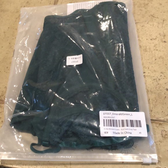Drrita Emerald Green Corset Top L - Picture 9 of 9